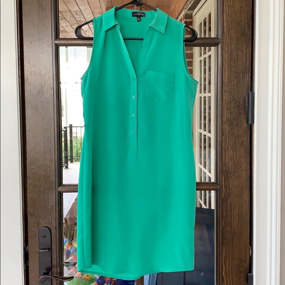 Sea green summer dress